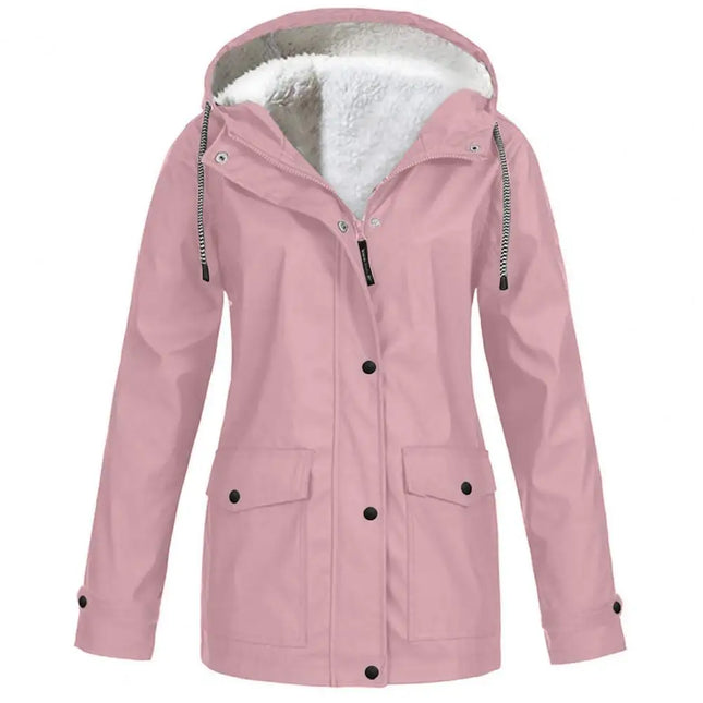 Sherpa-Vuorattu Parka / Naisten - Vaaleanpunainen