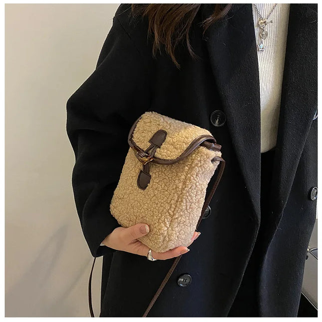 Sherpa-Minilaukku - Beige