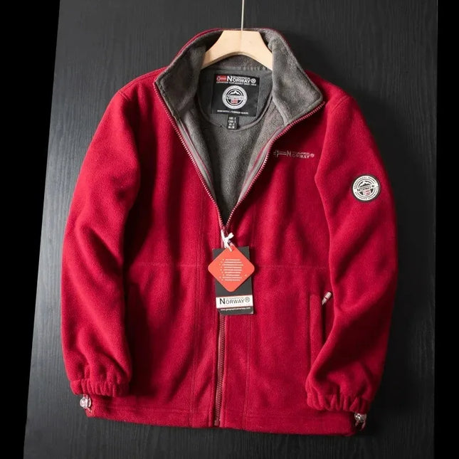 Mens Fleece Hooded Jacket