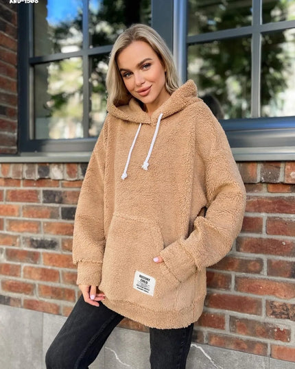 Sherpa-Huppucollegepaita / Naisten - Vaaleanruskea