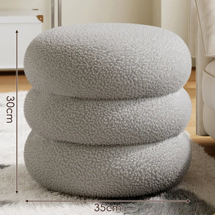 Sherpa-Pyöreä Jalkatuki / 3 Kokoa - Harmaa