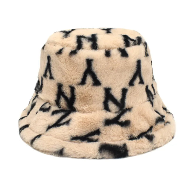 Sherpa-Ny-Kalastushattu / Naisten - Musta & Beige