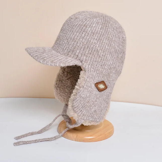 Sherpa-Vuorattu Pipo / Miesten & Naisten - Jäätelöruskea (55-60 Cm)