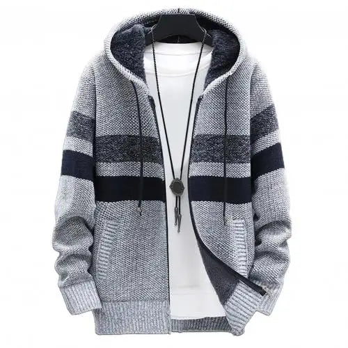 Mens Grey Fleece Jacket