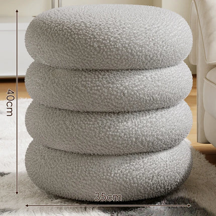 Sherpa-Pyöreä Jalkatuki / 3 Kokoa - Harmaa