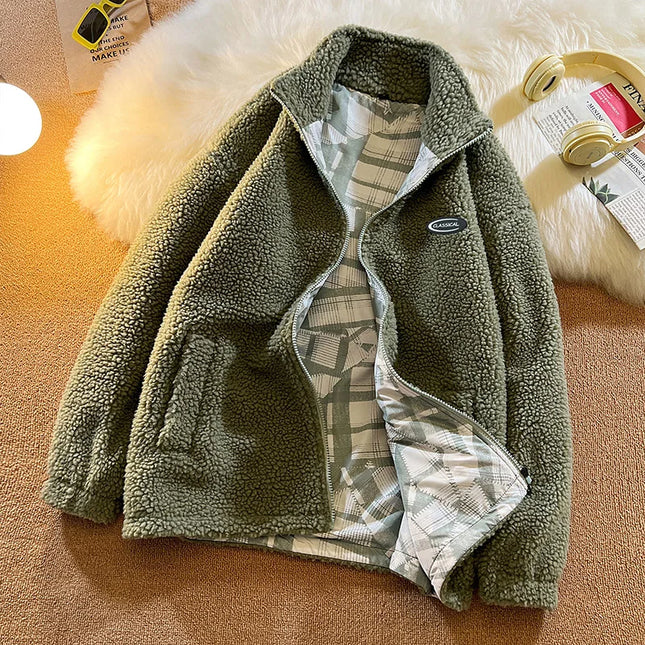 Patterned Fleece Pullover