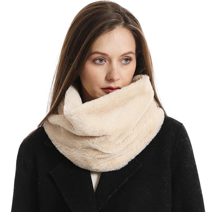Sherpa-Kaulahuivi / Naisten - Beige Sametti
