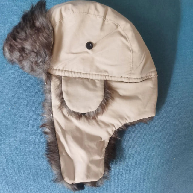 Pitkäkarvainen Sherpa-Vuorattu Pommittajapipo / Miesten - Beige