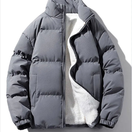 Sherpa-Vuorattu Toppatakki / Miesten - Harmaa