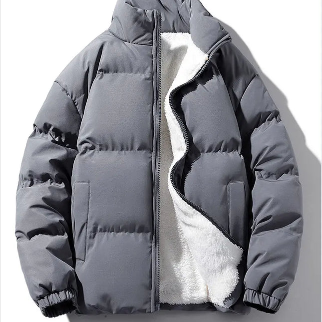 Sherpa-Vuorattu Toppatakki / Miesten - Harmaa