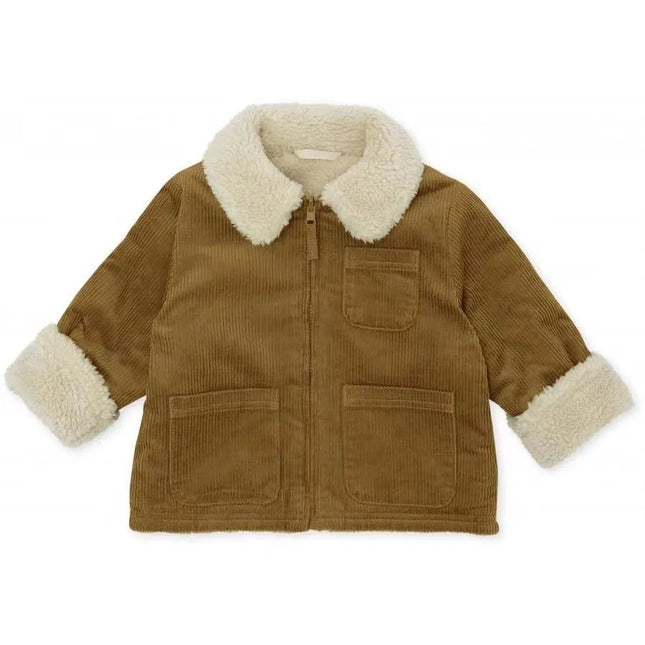 Sherpa-Käännettävä Takki / Lasten - Beige