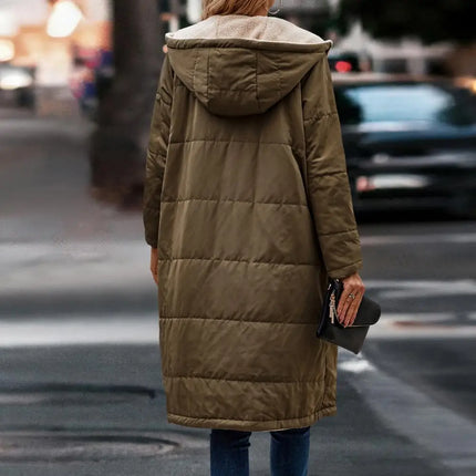 Sherpa-Vuorattu Takki / Naisten - Khaki