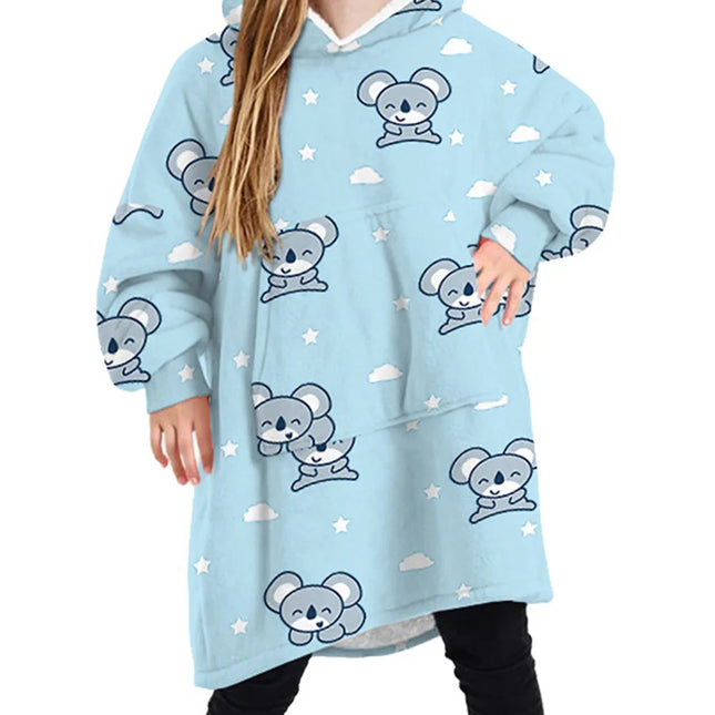 Sherpa-Koalakuviollinen Vilttipusero / Lasten - Beige (Yksi Koko)