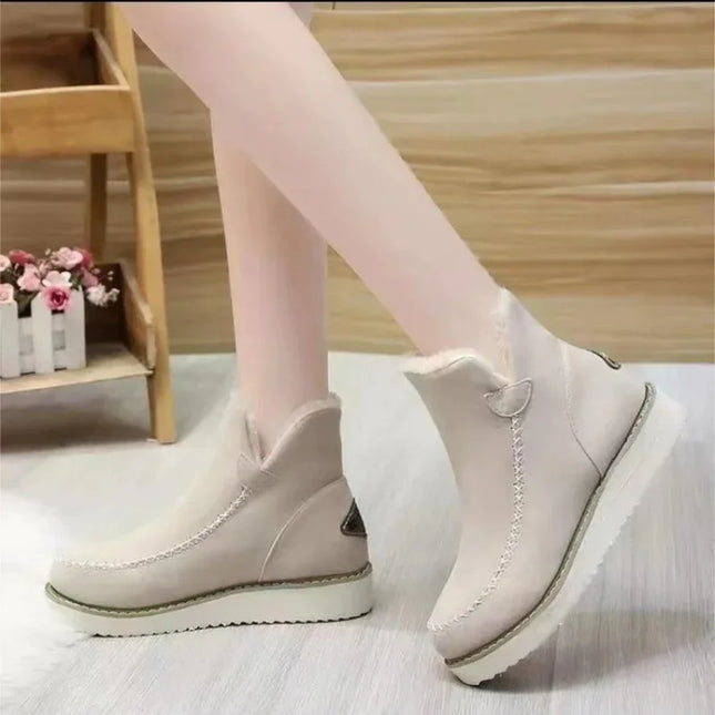 Sherpa-Vuoratut Nauhattomat Nilkkurit / Naisten - Beige