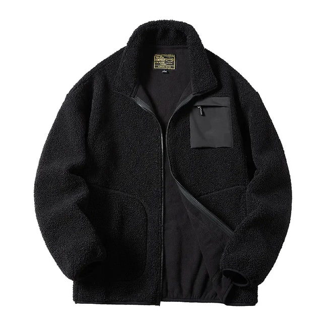 Black Sherpa Jacket Mens