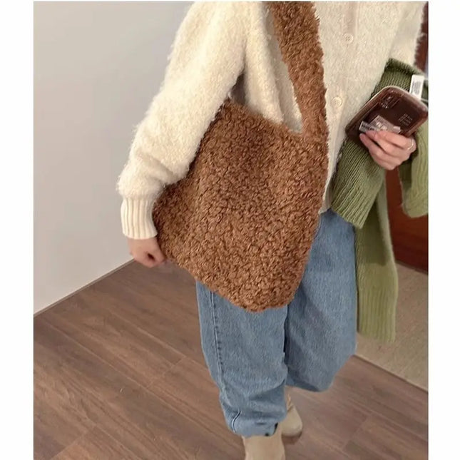 Sherpa-Lammas-Tote-Laukku - Ruskea