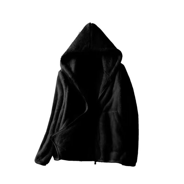Kaksipuolinen Sherpa-Takki / Naisten - Musta-103