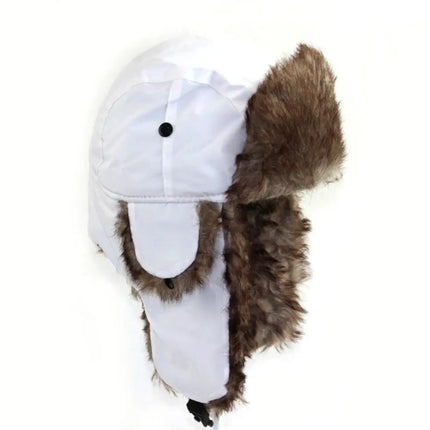 Pitkäkarvainen Sherpa-Vuorattu Pommittajapipo / Miesten - Valkoinen