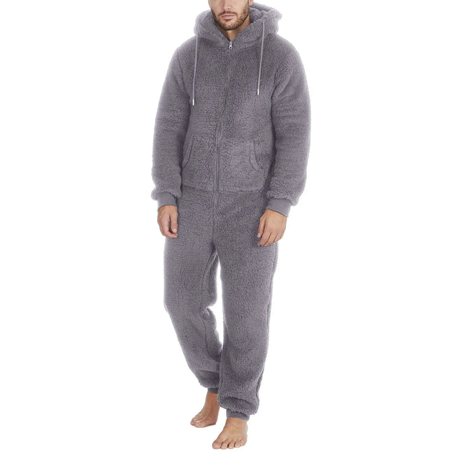 Sherpa-Pyjama / Miesten - Tummanharmaa