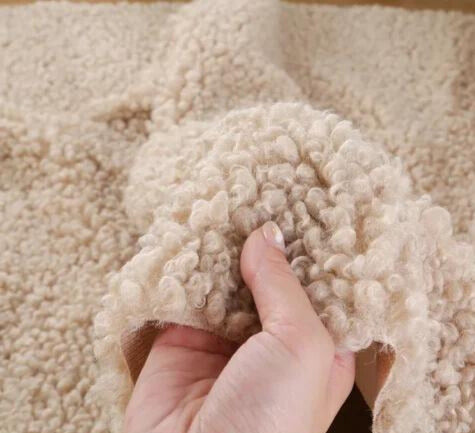 Sherpa-Paksu Takkikangas - Beige (100X160 Cm)