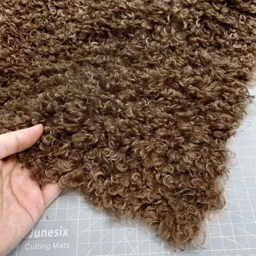 Sherpa-Isokiharainen Kangas - Kahvi (160X50 Cm)