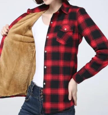 Mens Sherpa Lined Flannel Shirt