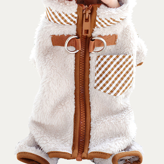 Sherpa-Valjastakki Pienelle Koiralle - Beige
